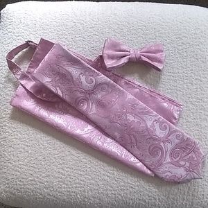 pink tapestry tie set